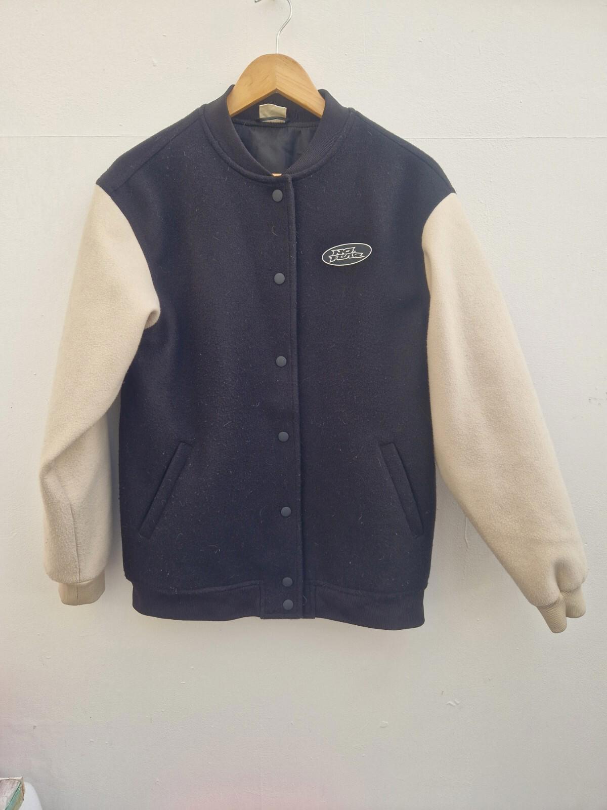 No Fear x H&M Varsity y2k Bomber Jacket Big Logo Size Xs Gc