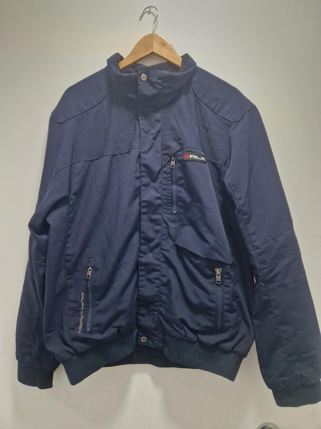 Polo Ralph Lauren Mens Navy Explorer RLX Utility Jacket Uk Xxl Preowened  Gc