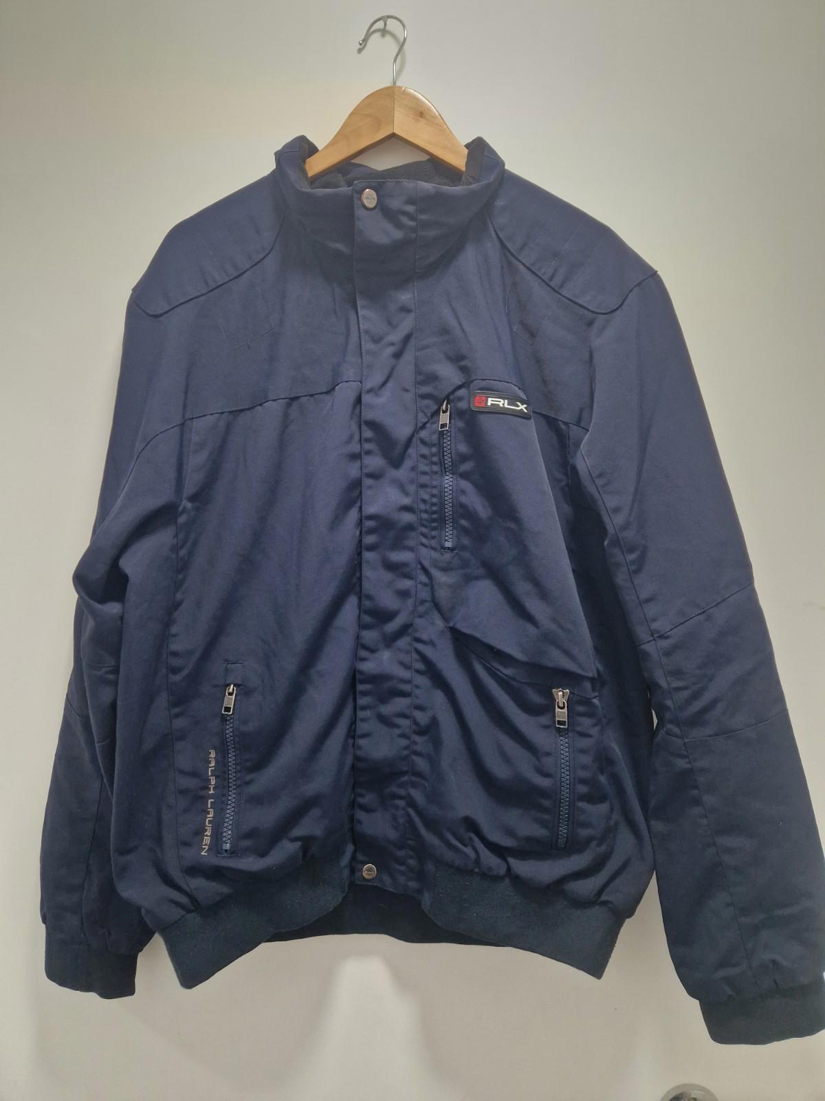 Polo Ralph Lauren Mens Navy Explorer RLX Utility Jacket Uk Xxl Preowened  Gc