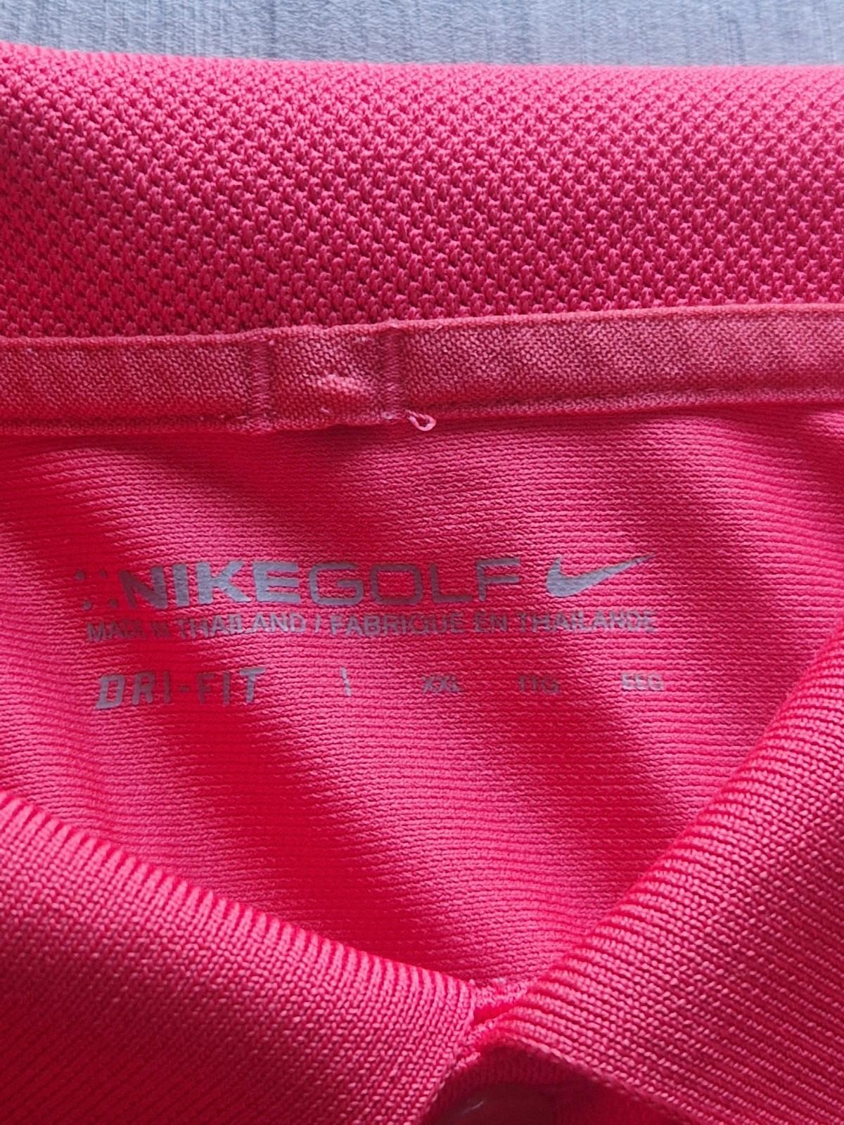 Nike Golf  Dri-Fit Victory Solid Polo Shirt - University Red/White Xxl Vgc