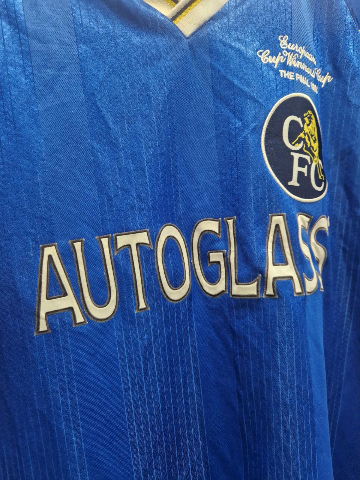 Score Draw Mens Chelsea 98 Home Jersey Licensed Retro Shirt Uk xl Preowened Gc
