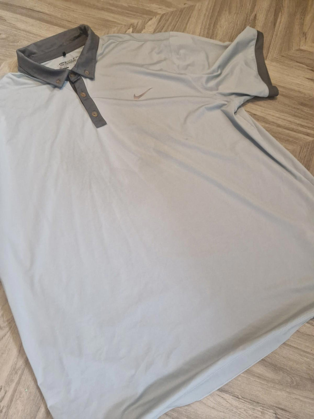 Nike Golf Tour Performance Dri- Fit   Mens Grey Polo Shirt Uk Size Xxl Gc