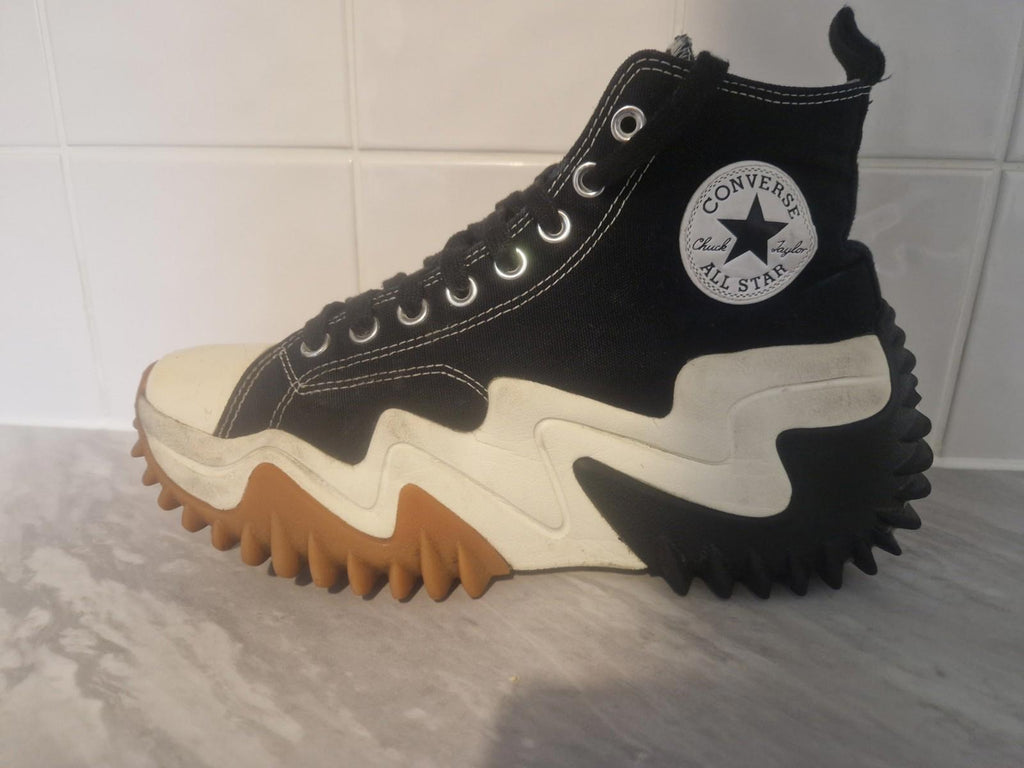 Converse Run Star Motion Black/Gum/Honey Unisex Shoes High Top UK7.5/W10 Gc