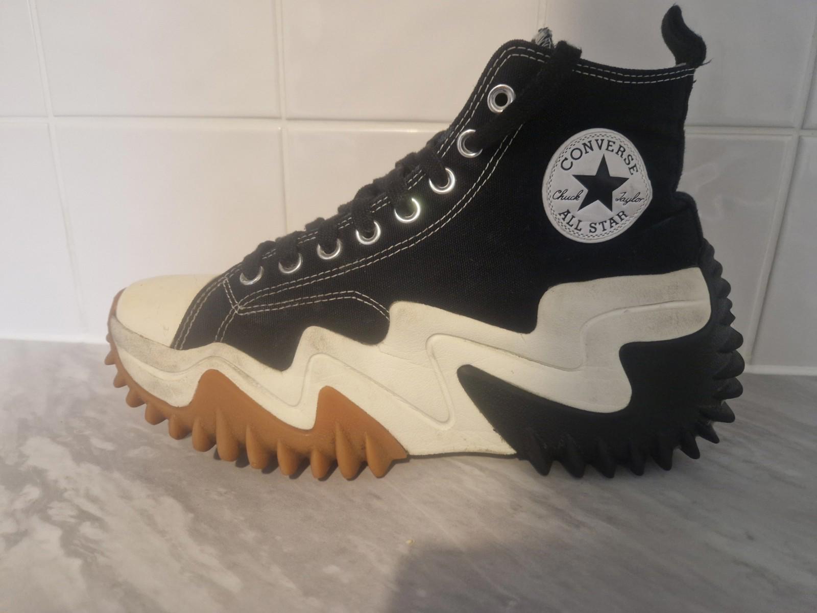 Converse Run Star Motion Black/Gum/Honey Unisex Shoes High Top UK7.5/W10 Gc