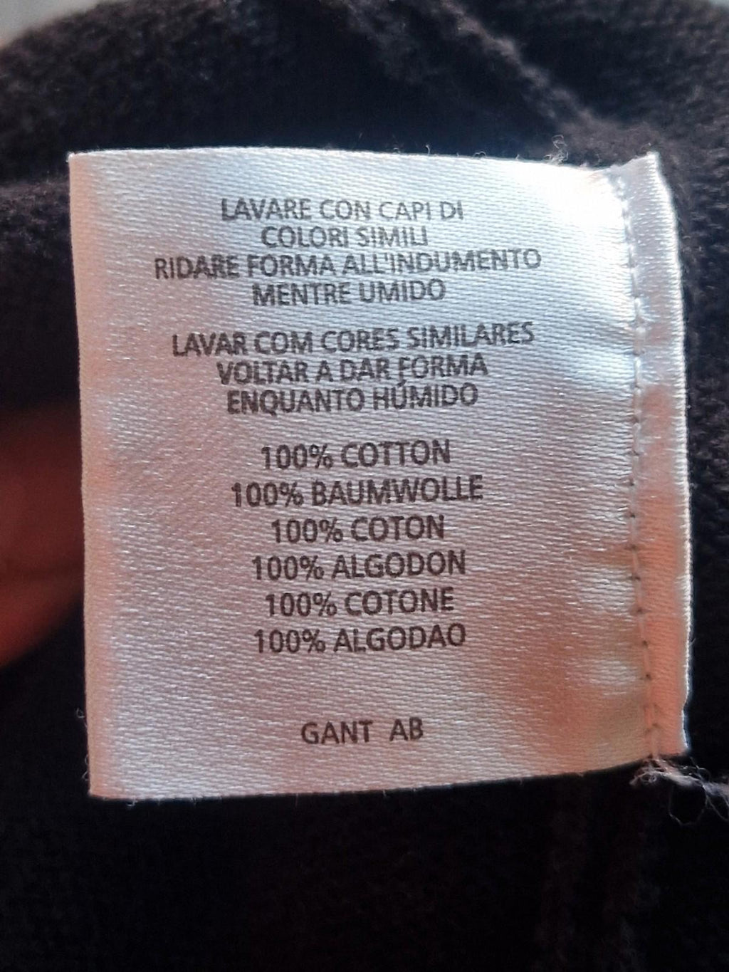 Gant Black 100% Cotton  Crew Neck Jumper Uk Size Xl Gc