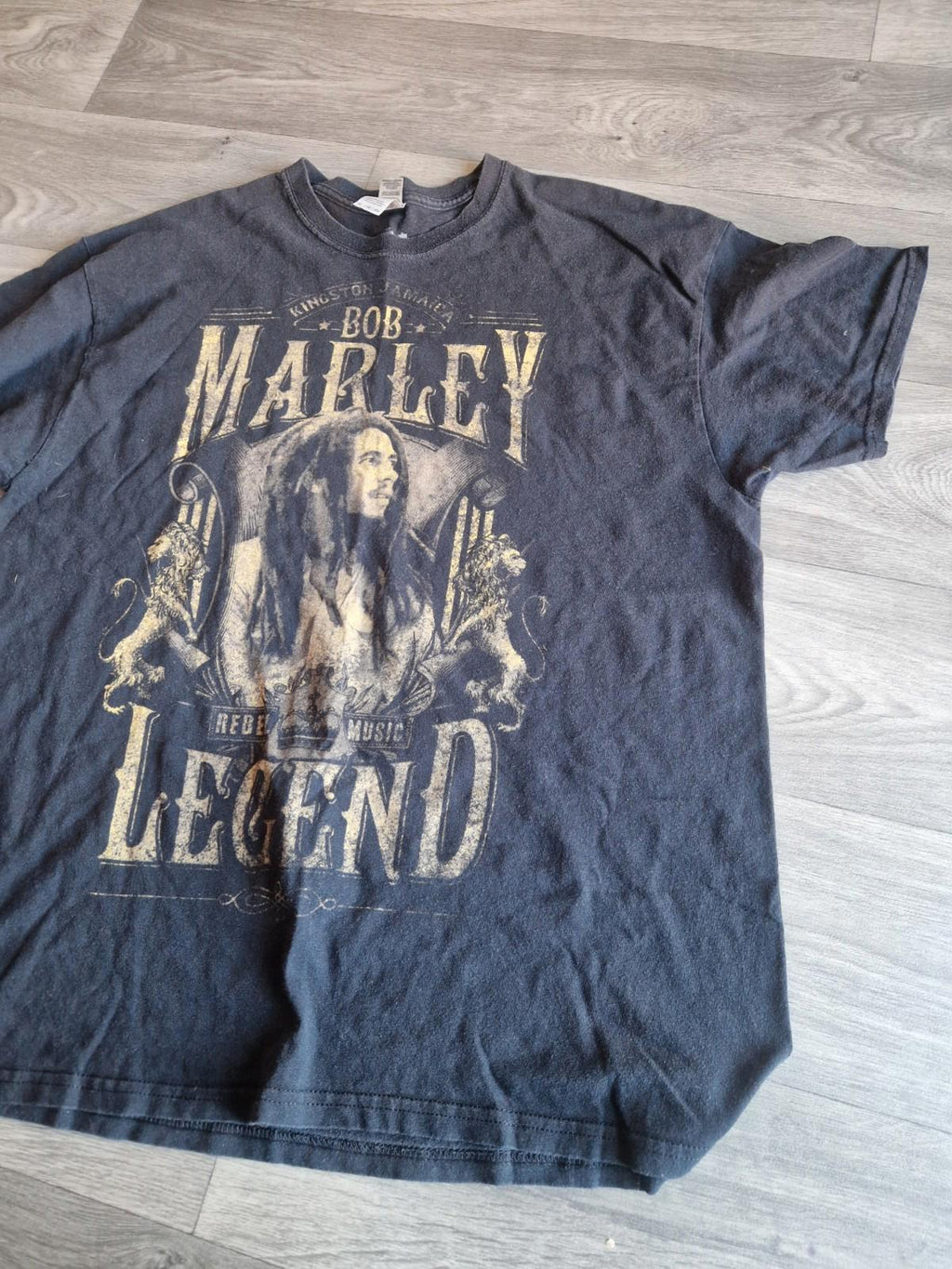 zion rootswear Bob Marley Graphic T-shirt On A Gildan Tag Uk Xl Gc 2020