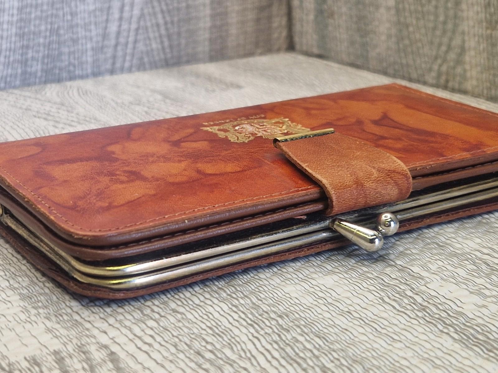 City Of London"SQUIRE" Genuine Brown Leather Wallet document holder Vgc