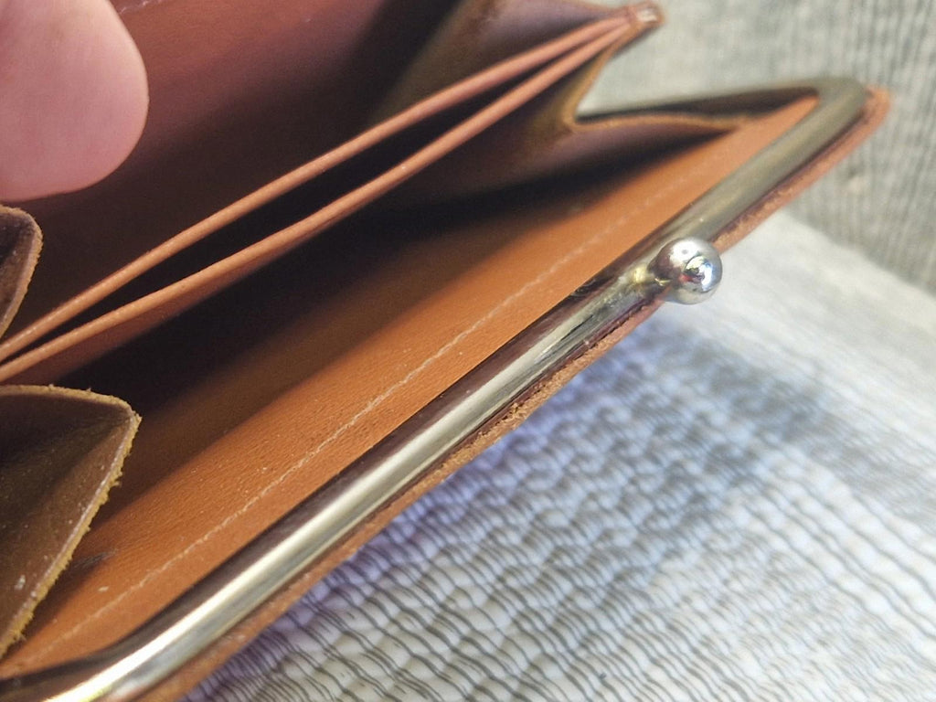 City Of London"SQUIRE" Genuine Brown Leather Wallet document holder Vgc