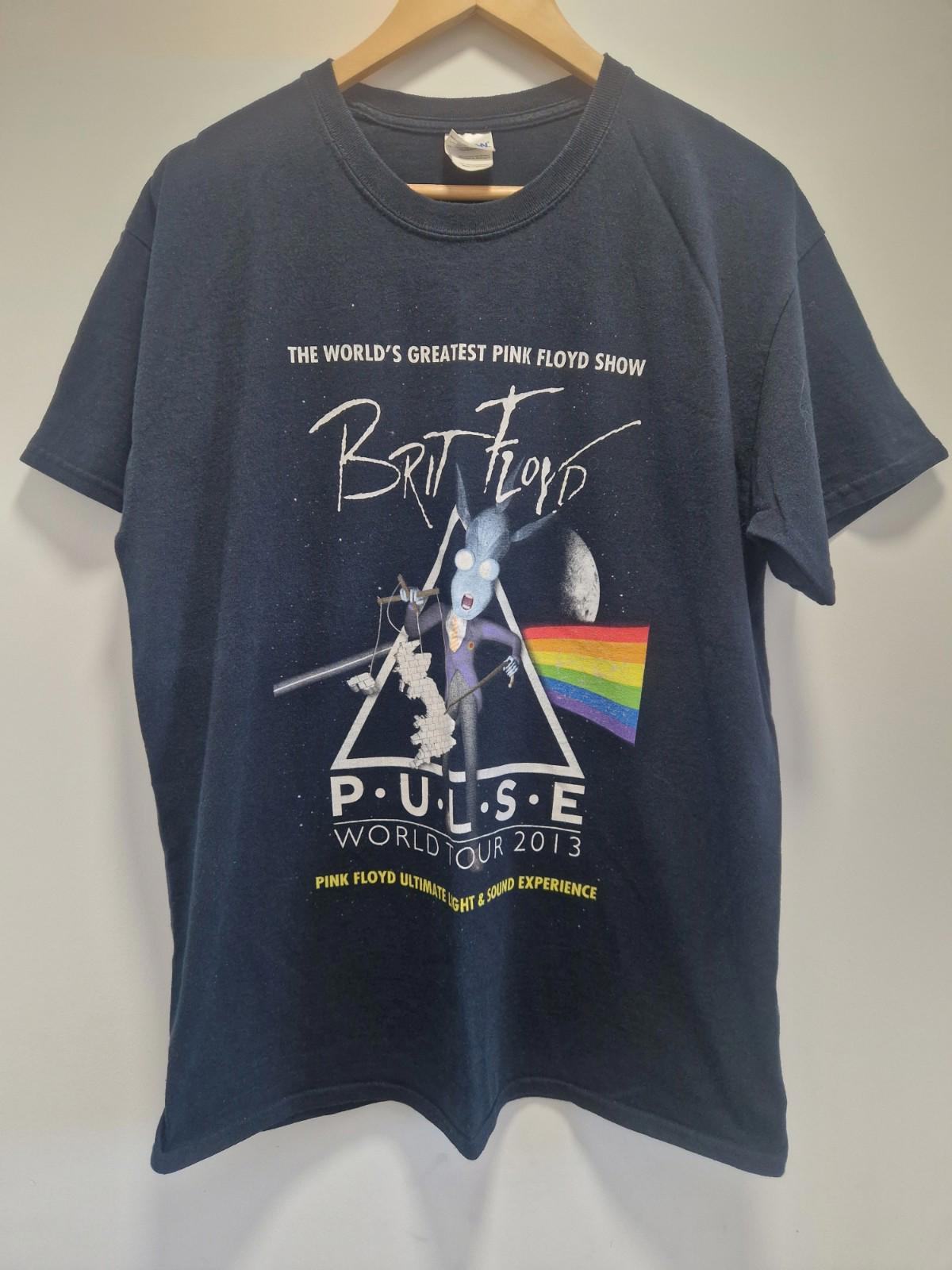 Brit Floyd "Pulse World Tour 2013" graphic t-shirt Pink Floyd Tribute Uk L