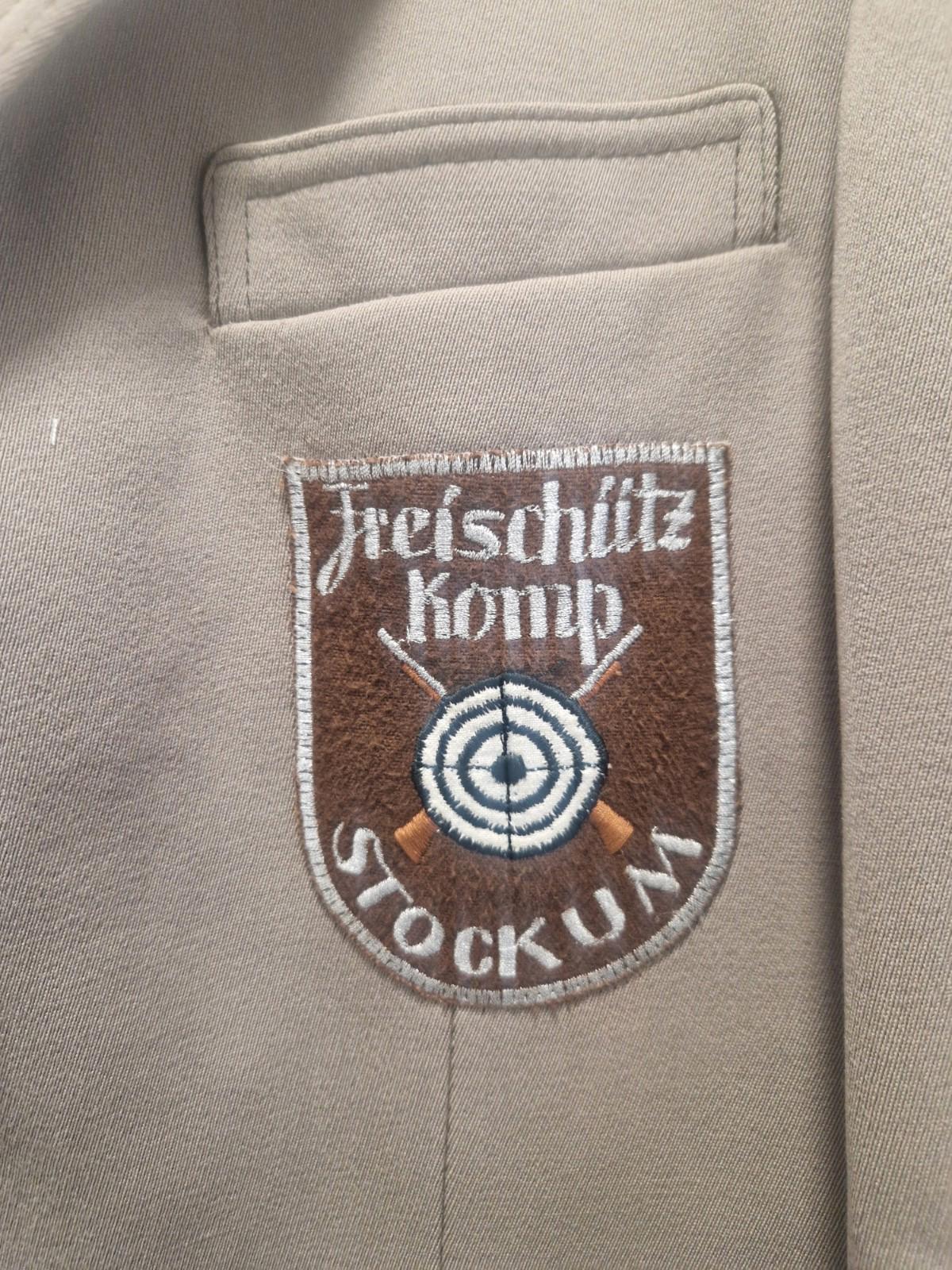 Vintage Military German Freischütz Komp Stockum"shooting Club Jacket P2P 20"Uk M