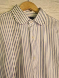 Ralph Lauren  Striped Shirt White Sleeve  Logo Hit   Uk Size M Neck 15.1/2 Vgc