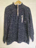Wierd Fish Quarter Zip  Pull Over Sweat Shirt Blue  Top Uk Size M Vgc