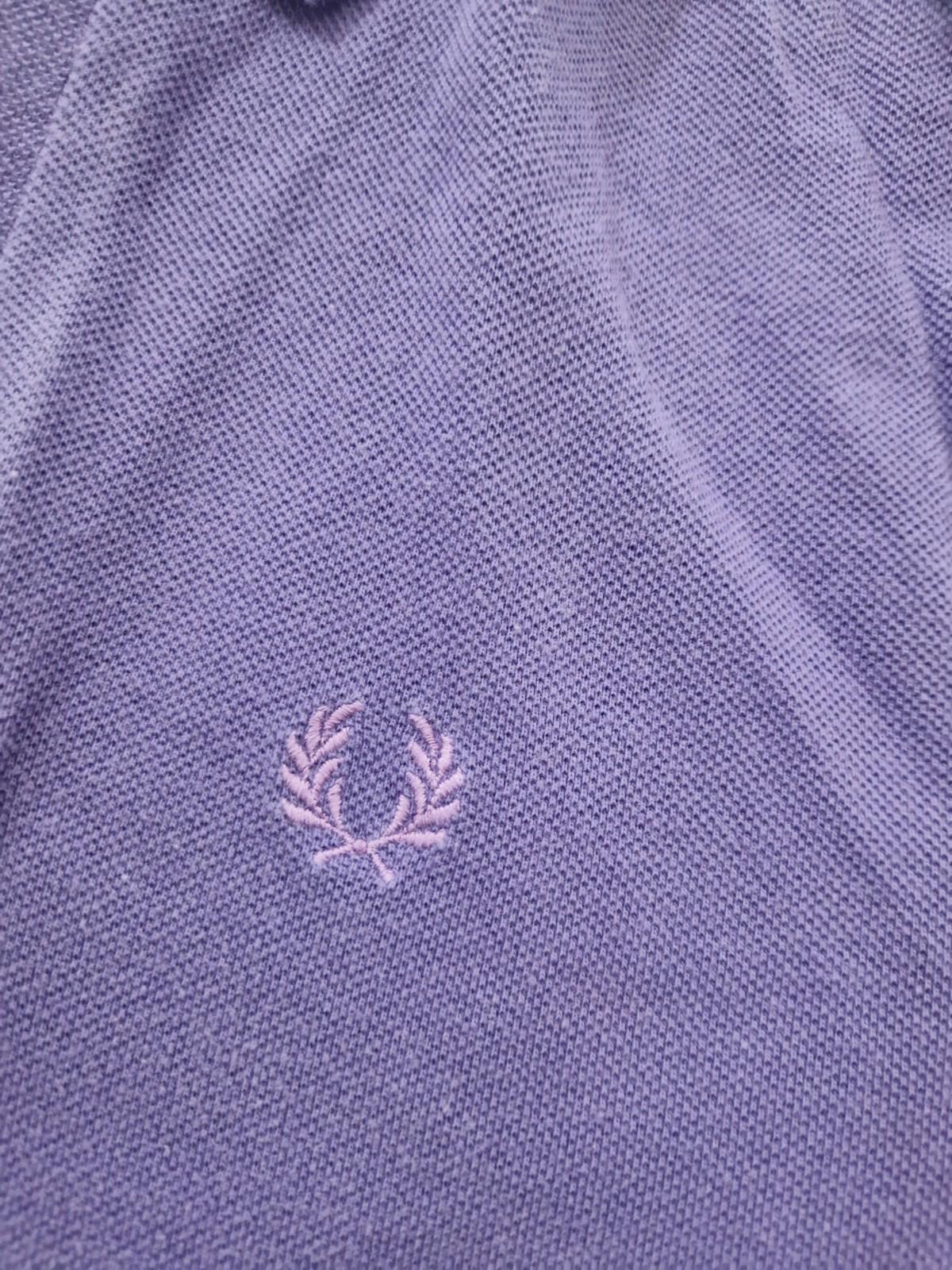 Vintage 1980s Fred Perry Original  Purple Polo Shirt 44" Chest But More A Medium