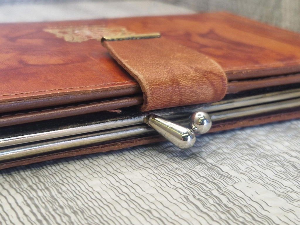City Of London"SQUIRE" Genuine Brown Leather Wallet document holder Vgc