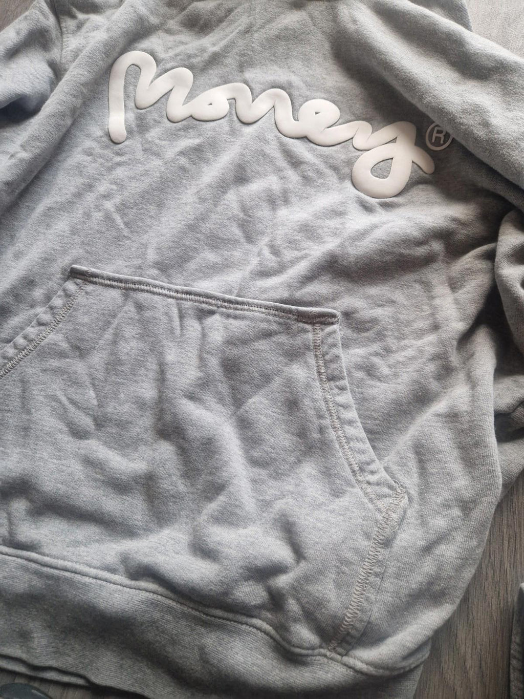 Money Sig Ape Hood Ice Grey Melange Uk Size  Xl