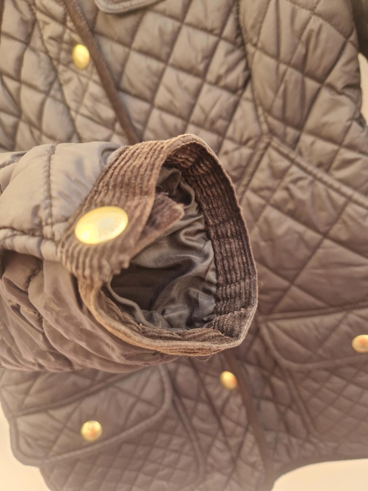 Joules Calverly Ladies Quilted  Navy Blue Coat Uk Size 12 Gc