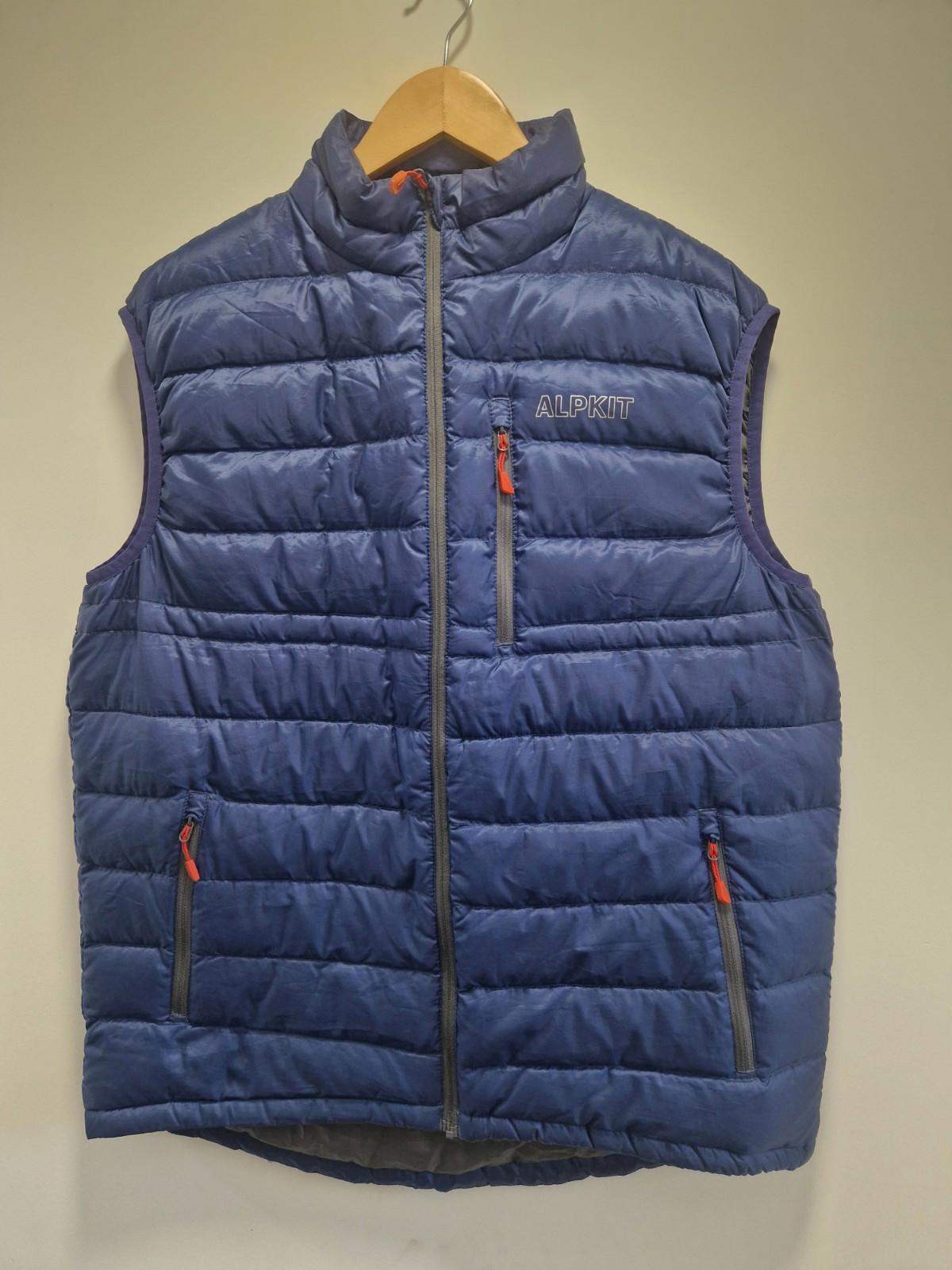 Alpkit Filoment 650 Vest Micro-baffle down Puffa gilet Navy Blue  Uk Size L Gc