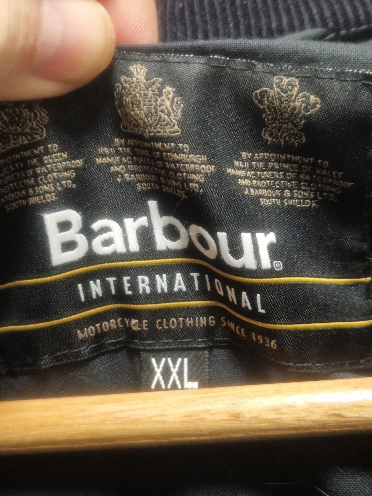 Barbour International 4oz Lightweight  Mayer Wax Jacket Red & Black Uk Xxl Gc