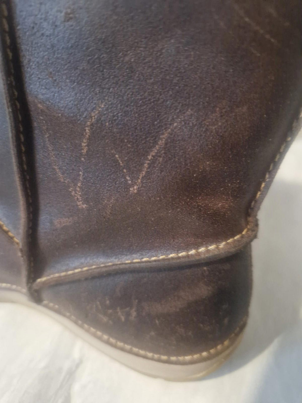 Clarks Ladies Flat Brown Leather Ankle Boots Wool Lined Uk Size 4.5 D Gc