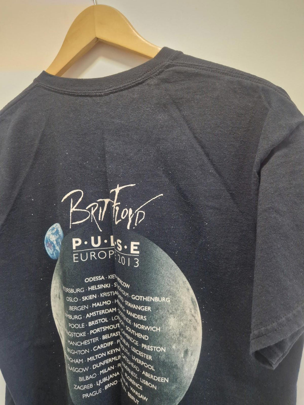 Brit Floyd "Pulse World Tour 2013" graphic t-shirt Pink Floyd Tribute Uk L