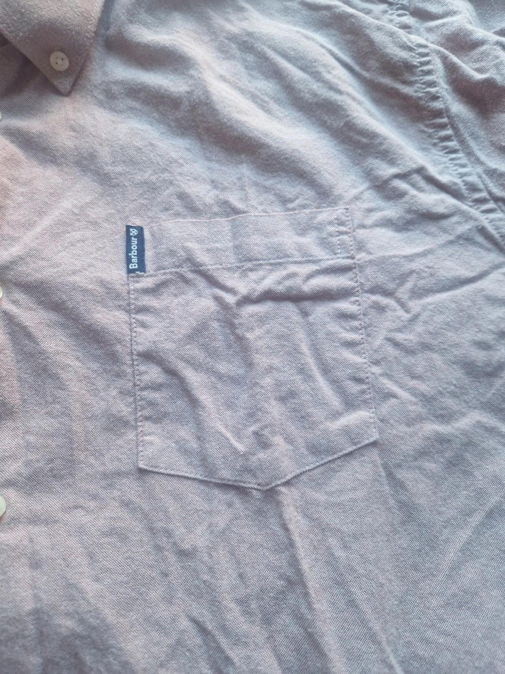 Barbour Tailored Fit 100% Cotton  Button Up Shirt Uk Xl Vgc