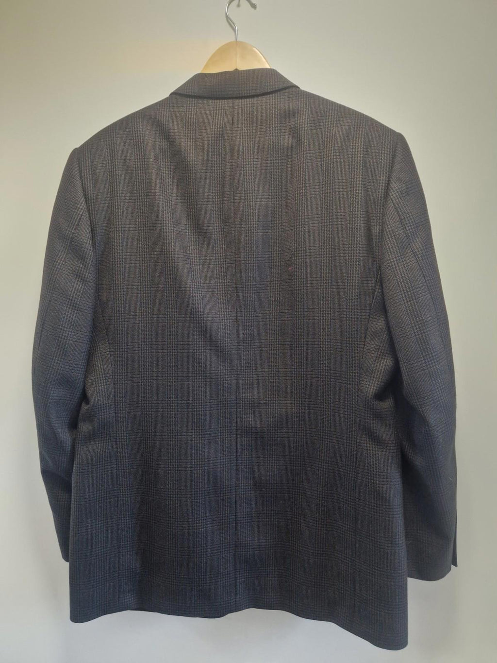 Joseph & feiss International Moore grey plaid wool blazer Jacket Uk M