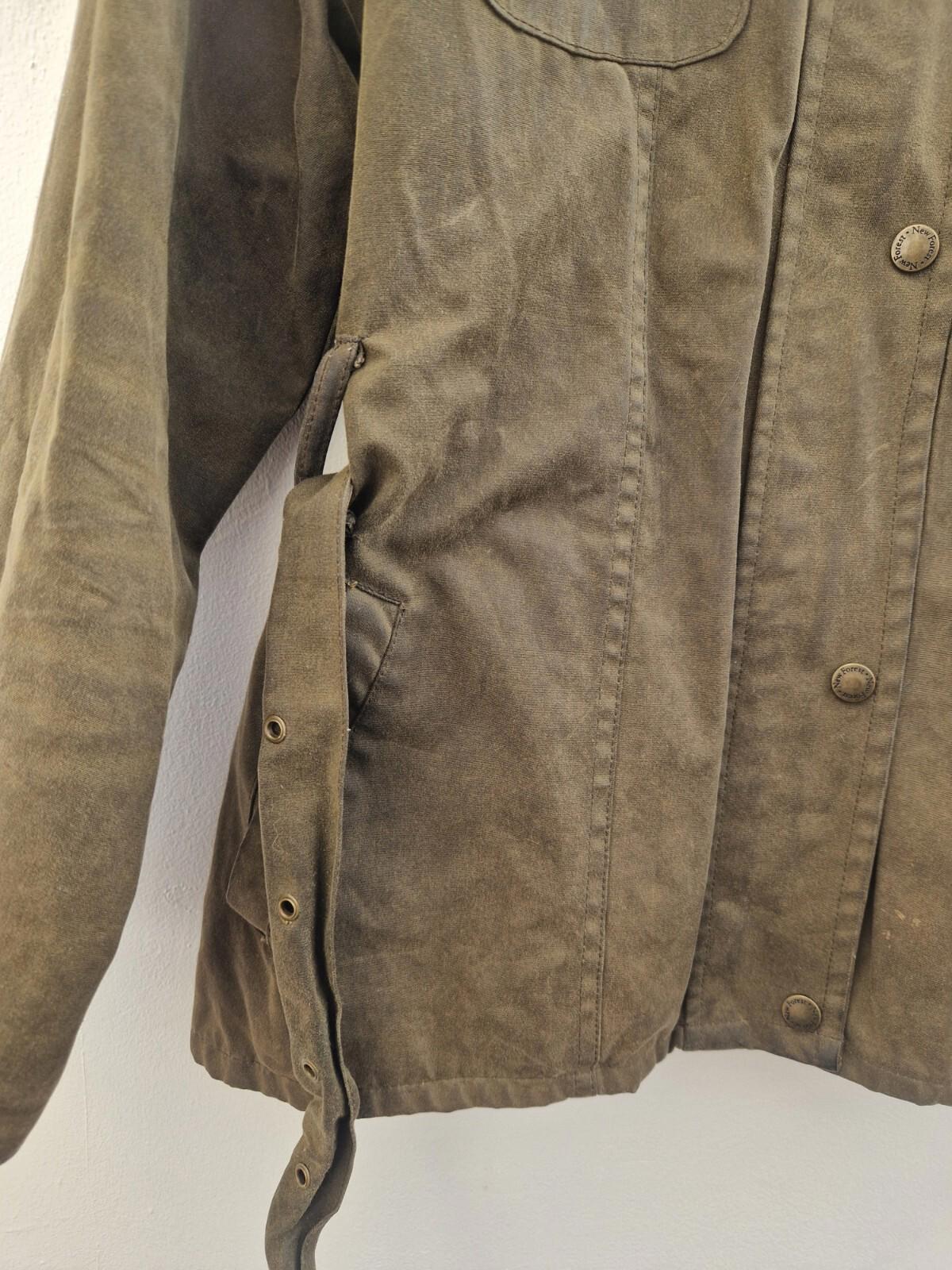 New Forest  Ladies Brown  Wax Jacket Size 10s Good Con Made In Great Britain