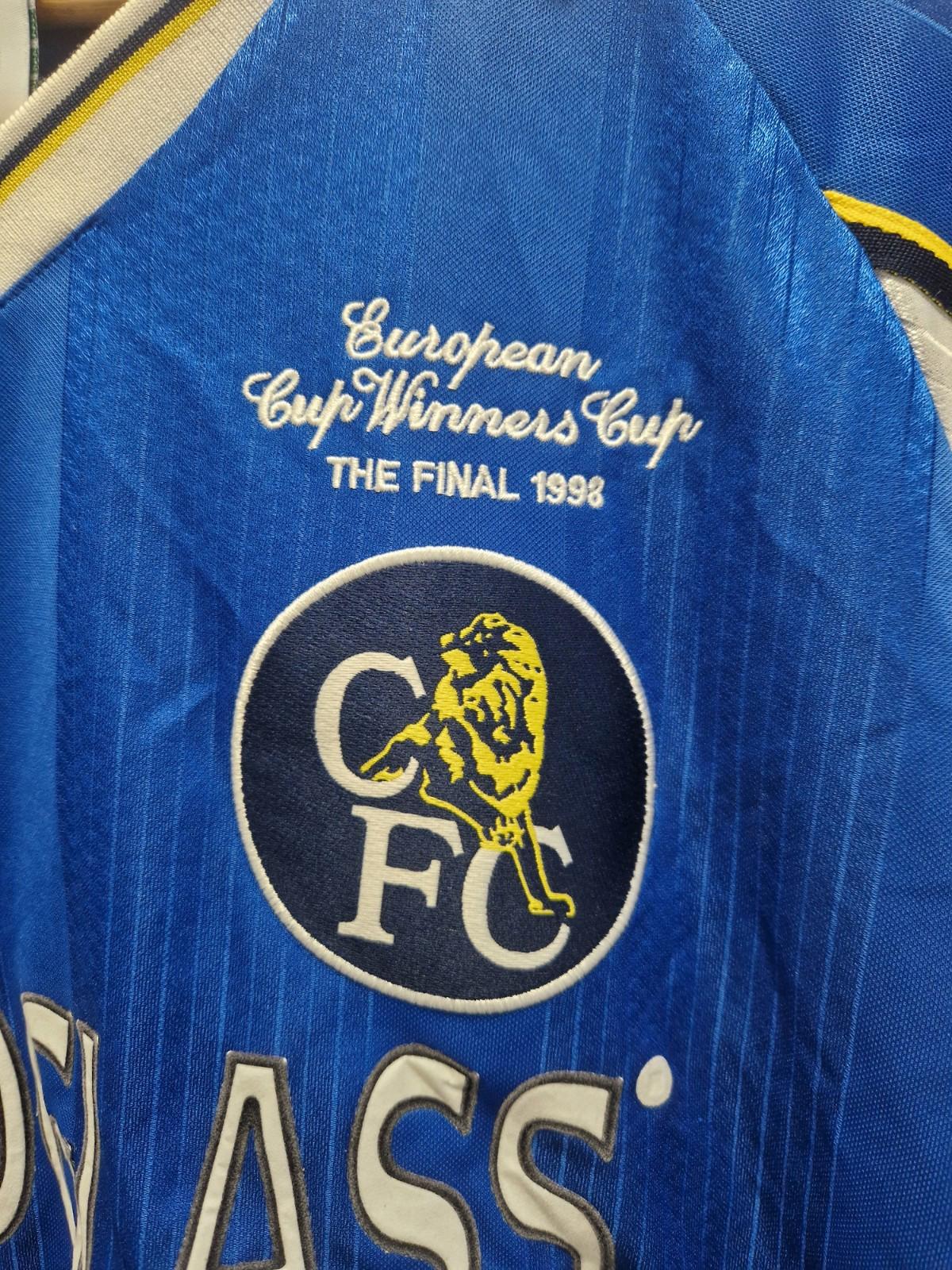 Score Draw Mens Chelsea 98 Home Jersey Licensed Retro Shirt Uk xl Preowened Gc