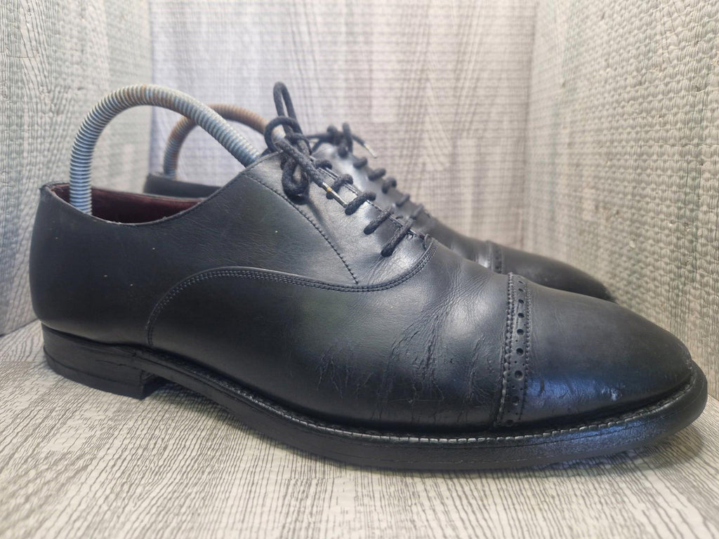 Church's Oxford Brogues Masterclass Black leather Shoes Made In England Uk 8.5 F