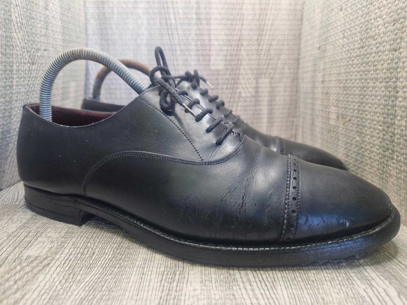 Church's Oxford Brogues Masterclass Black leather Shoes Made In England Uk 8.5 F