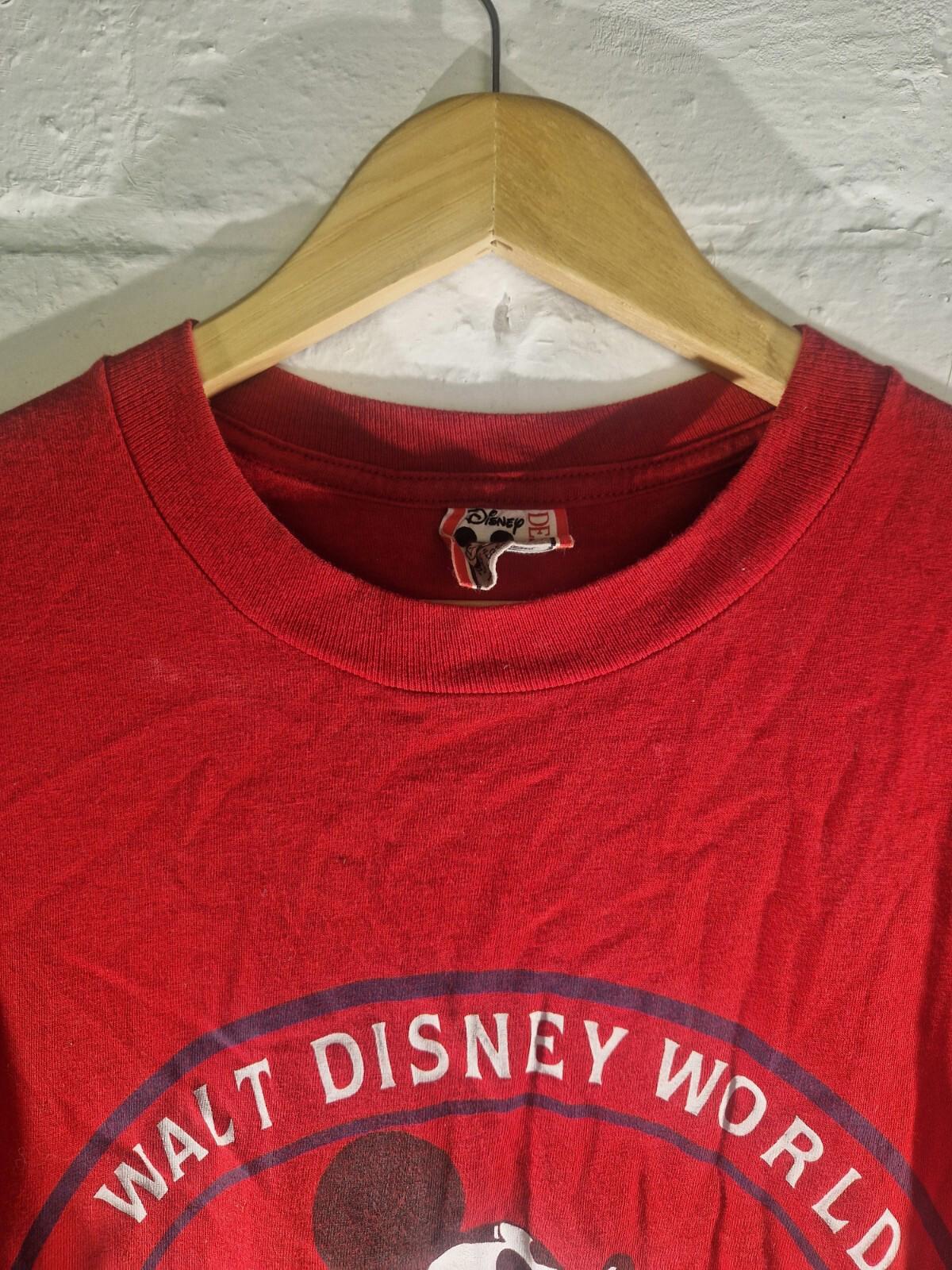 Disney Walt Disney Red Mickey Tee Vintage Usa Label Vgc Size Large Gc T-shirt