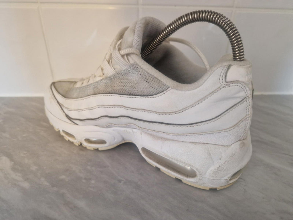 Nike Air Max 95 GS White CJ3906-100 Uk Size 6 Gc