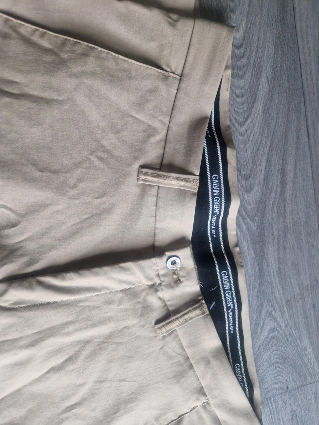 Galvin Green Ventil8 Golf Trousers Men’s W36 L30 Beige Straight Leg Golfing Vgc