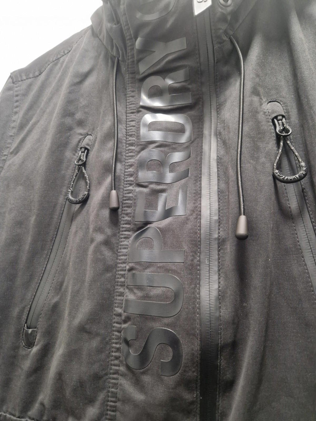 Superdry Ultimate Microfibre SD-Wind Jacket Black Uk Size 16 Preowened  Gc