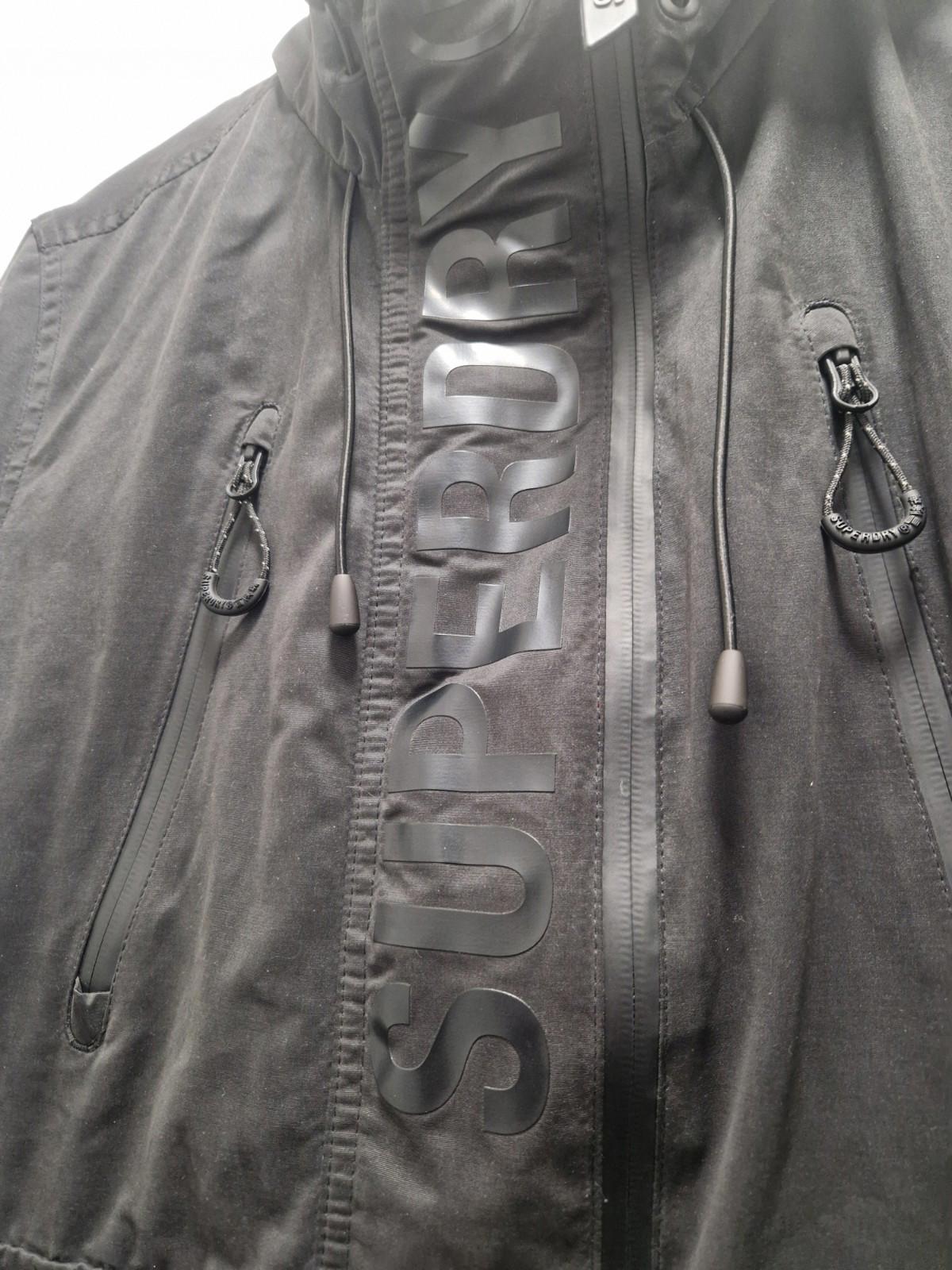 Superdry Ultimate Microfibre SD-Wind Jacket Black Uk Size 16 Preowened  Gc