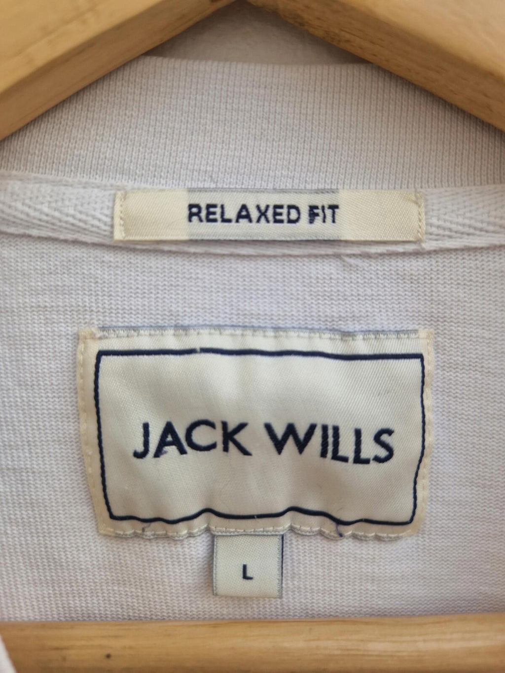 jack wills contrast graphic  tee 1999 White Uk Size L Gc