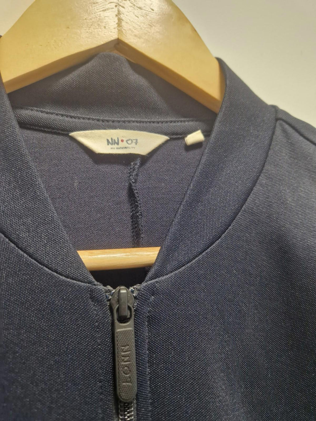 Nn.07  Birger Navy Blue Full Zip Track Jacket Uk Size Large Gc No Nationality
