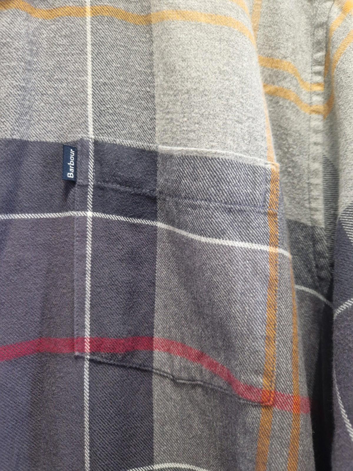 Barbour Stapleton John tartan Checked Flannel Shirt Uk Size Xl Good Condition