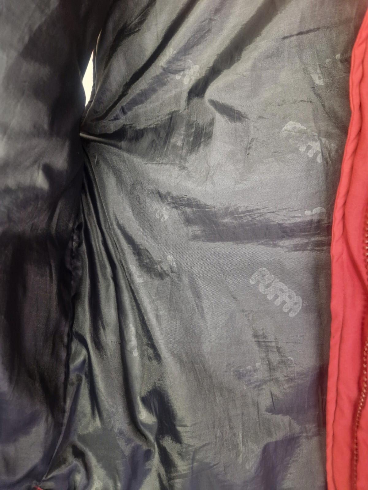 90s Red Puffa Gillet Uk Size M Pit To Pit 22.5" + 70% Down 30% Feather