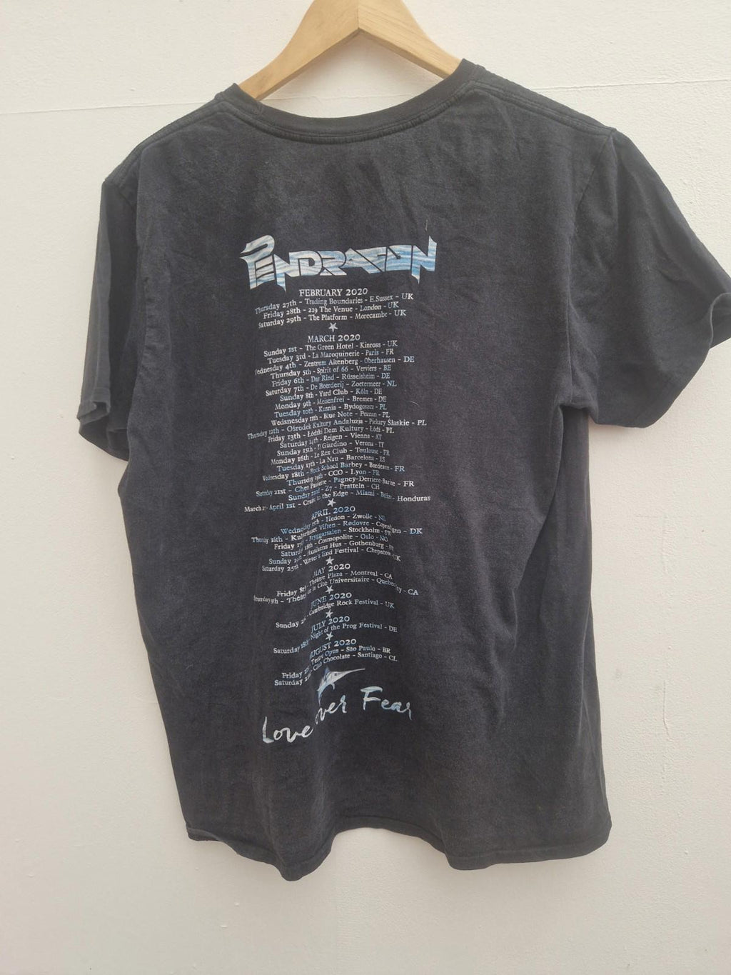 Pendragon Band 2020 Tour T-Shirt Uk Size L Gc