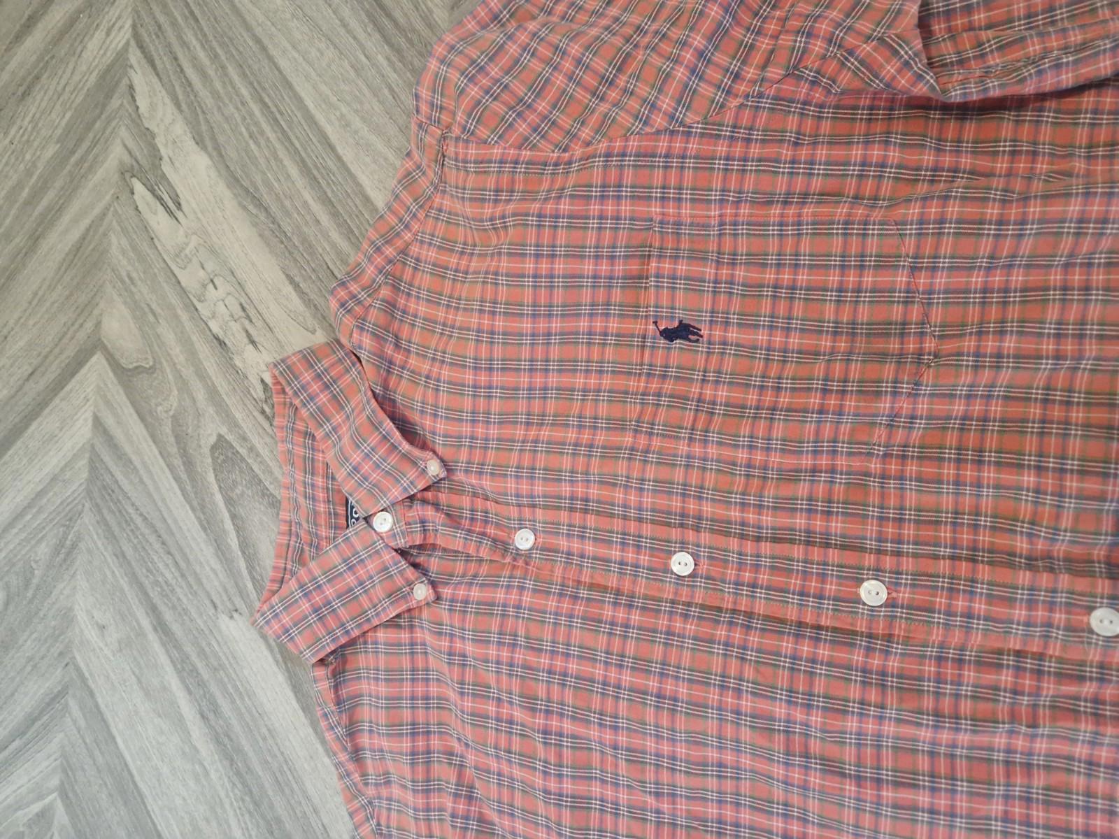 Ralph Lauren Blake Shirt Mens M Cotton Plaid Button Up Short Sleeve Casual