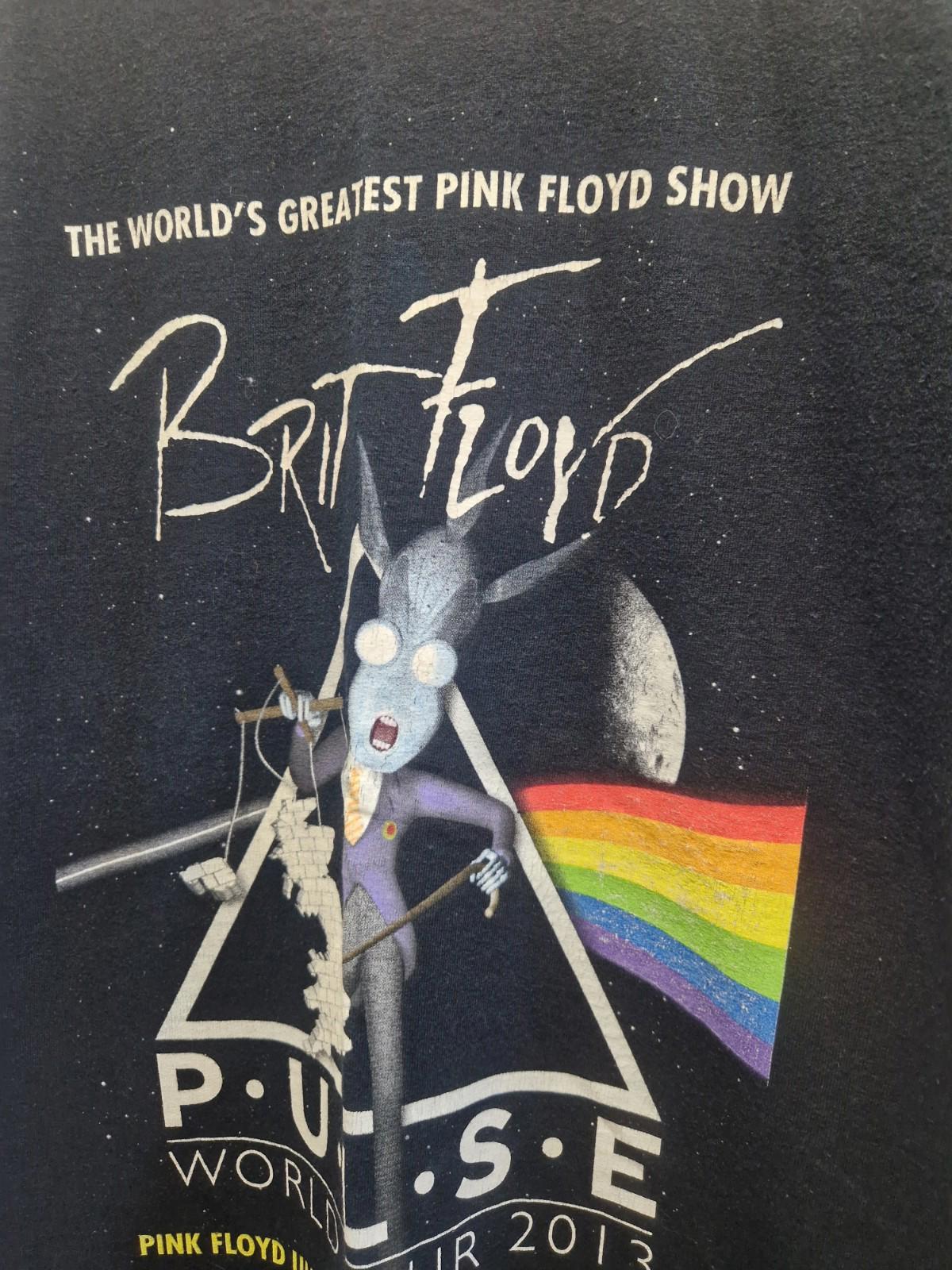 Brit Floyd "Pulse World Tour 2013" graphic t-shirt Pink Floyd Tribute Uk L