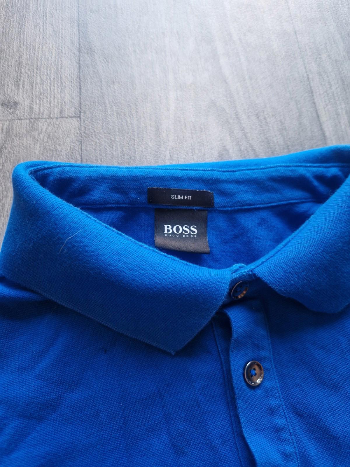 Hugo Boss passenger polo shirt Blue Uk Xl Slim Fit On A Black Label