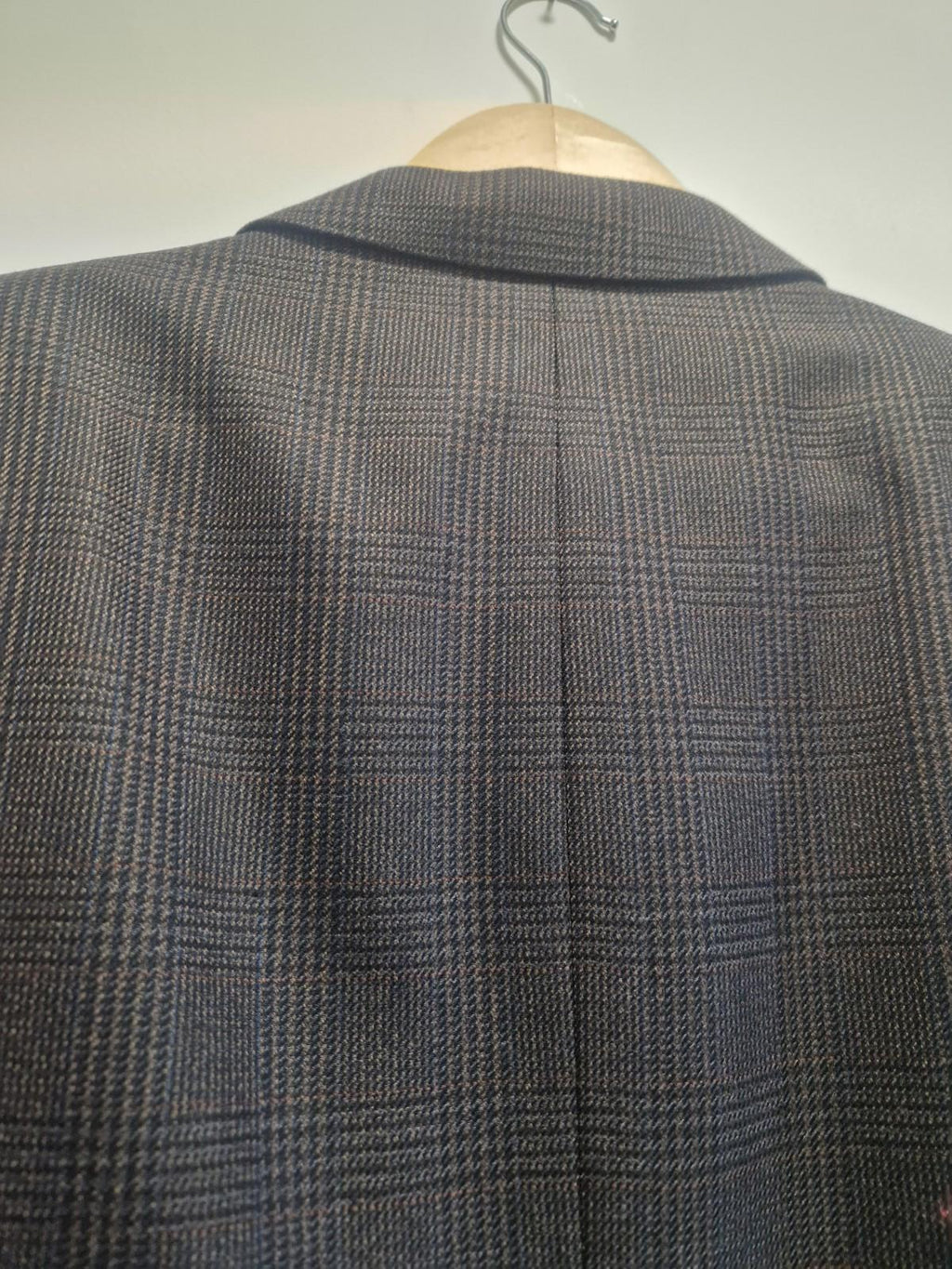 Joseph & feiss International Moore grey plaid wool blazer Jacket Uk M