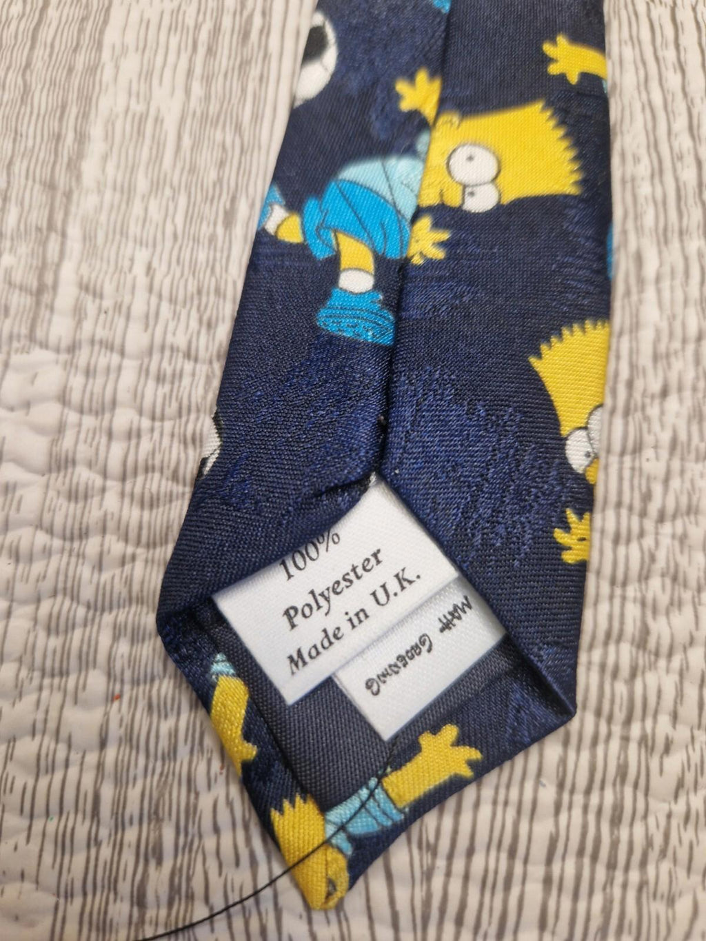 The Simpsons Vintage 1998 Matt Groening (Bart Simpson Football) Polyester Tie