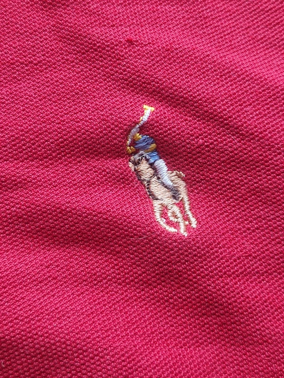 Ralph Lauren Mens Red Polo Shirt Uk Size Large Euro 4 Gc