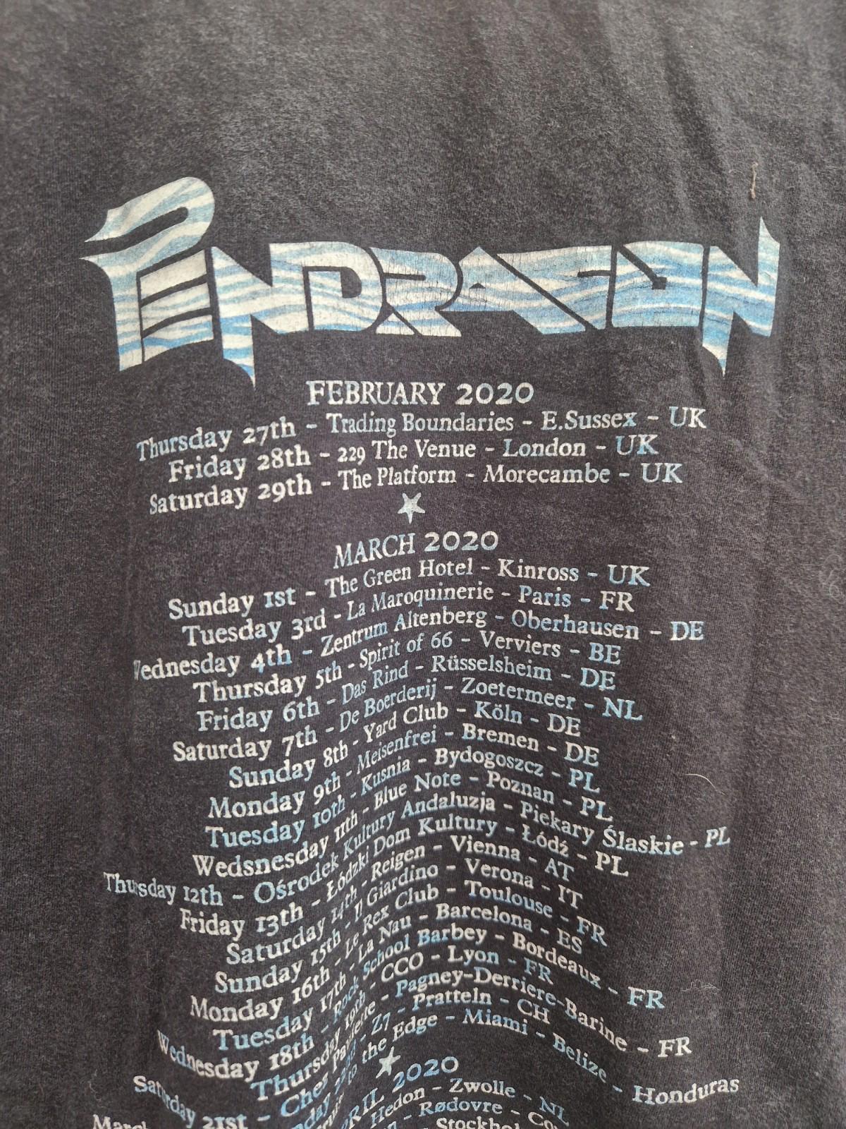 Pendragon Band 2020 Tour T-Shirt Uk Size L Gc