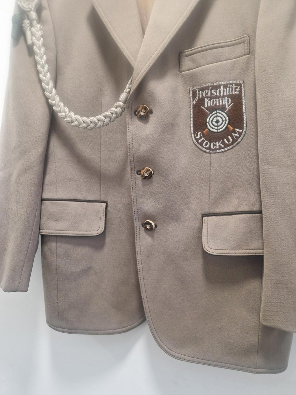 Vintage Military German Freischütz Komp Stockum"shooting Club Jacket P2P 20"Uk M