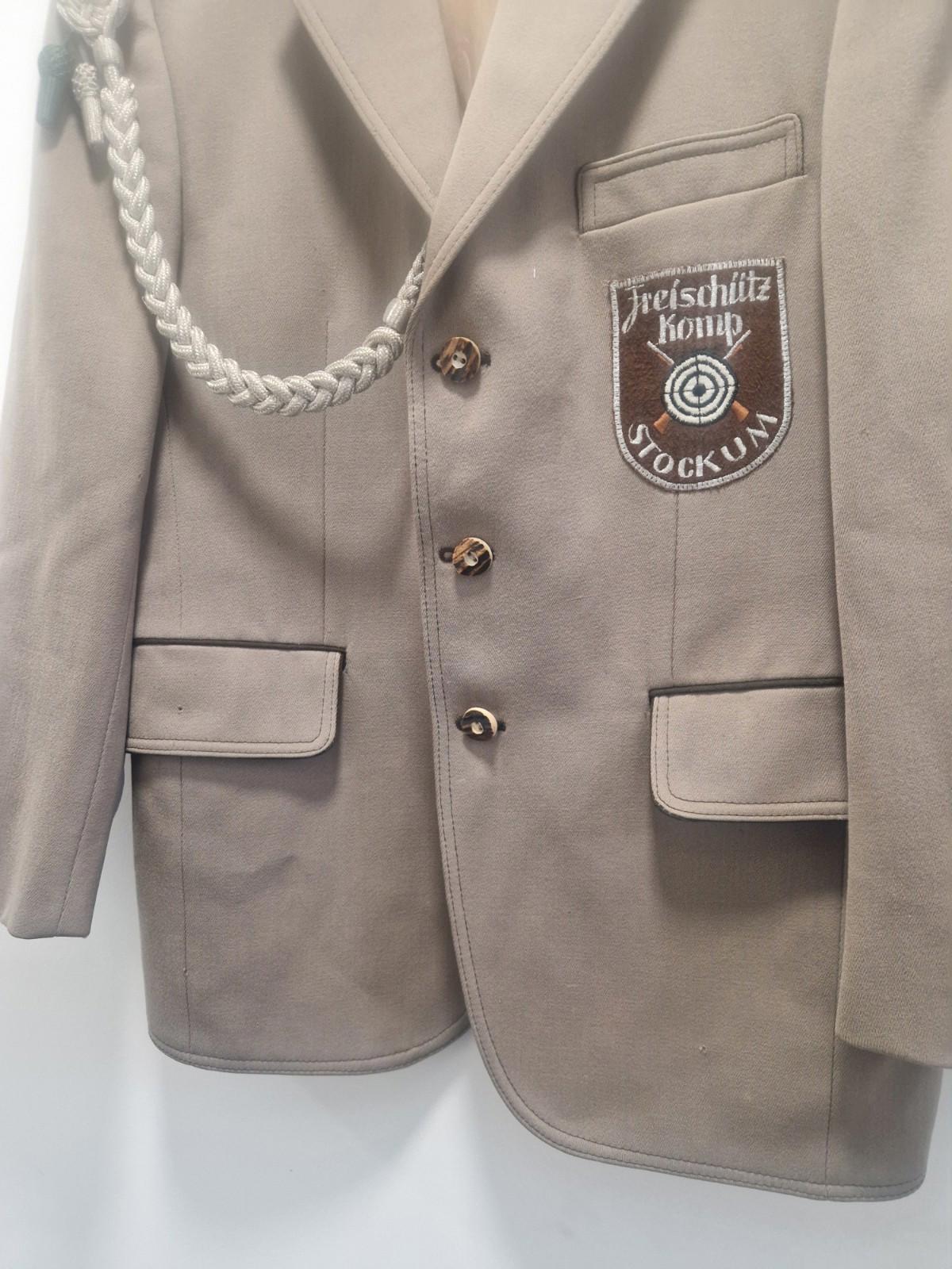 Vintage Military German Freischütz Komp Stockum"shooting Club Jacket P2P 20"Uk M