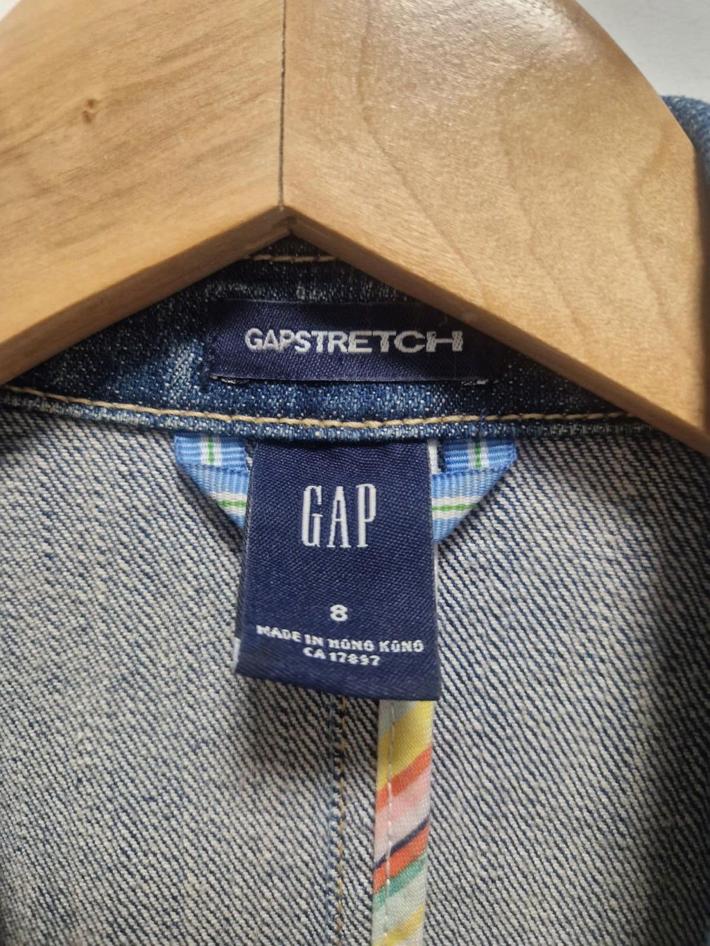 Gap 2 Button  Blue Denim  Jackets Ladies Uk Size 8 Gc